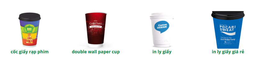 In ly giấy, cốc giấy 14oz-360ml đựng Cà phê sữa đá, trà sữa size nhỏ, sinh tố