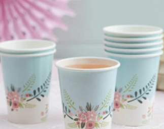 In ly giấy, cốc giấy 14oz-360ml đựng Cà phê sữa đá, trà sữa size nhỏ, sinh tố