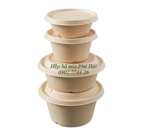 Tô bã mía nắp PP 500ml
