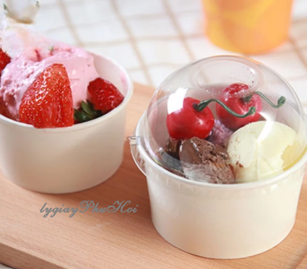 Tô giấy trắng 8oz (250ml)