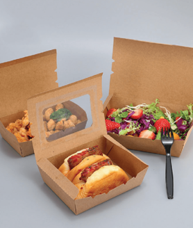 Hộp giấy Kraft đựng hamburger