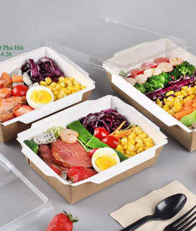 Hộp giấy kraft đựng thức ăn giá rẻ