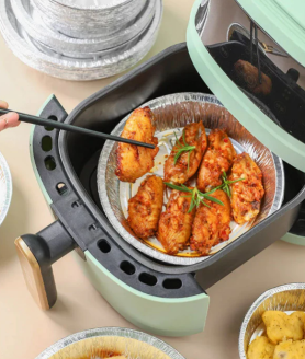 Khay giấy bạc lót nồi chiên