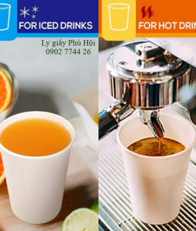 Ly giấy đựng cà phê nóng tại Quận 1