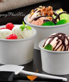Tô giấy đựng kem
