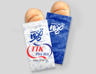Bao bánh mì giấy in logo