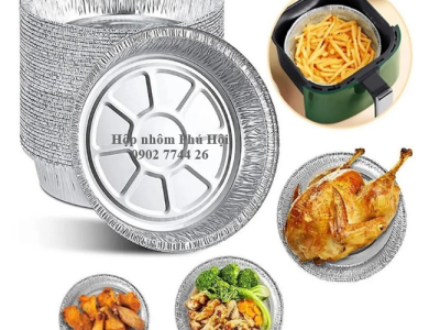 Dĩa nhôm lót nồi chiên không dầu 630ml, 950ml