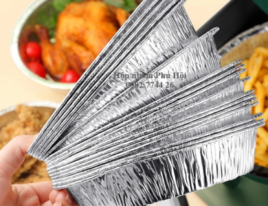 Dĩa nhôm lót nồi chiên không dầu 630ml, 950ml