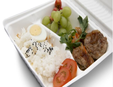 Hộp bã mía 3 ngăn đựng cơm