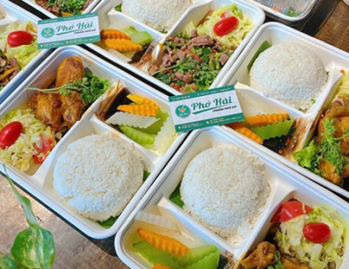 Hộp bã mía 4 ngăn đựng cơm