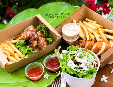 Hộp giấy đựng thức ăn nhanh