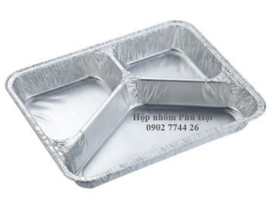 Hộp nhôm đựng thực phẩm 3 ngăn