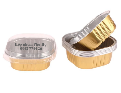 Hộp nhôm màu vàng cao cấp 125ml