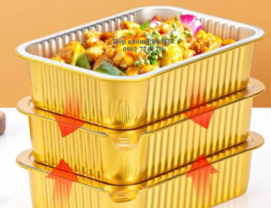 Hộp nhôm màu vàng cao cấp 750ml