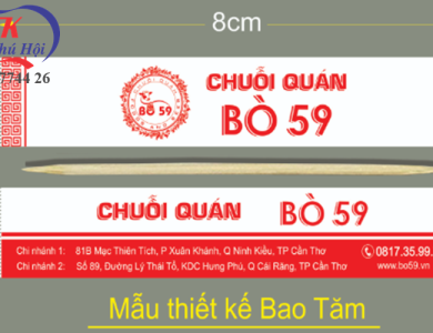 In bao đũa nhà hàng