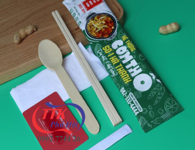 In combo muỗng đũa tăm giấy