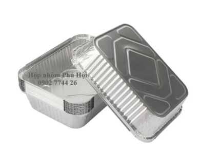 Khay giấy bạc 1 ngăn đựng bún, mì, cơm chiên