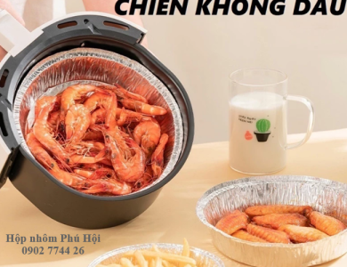 Khay giấy bạc đựng hải sản nướng