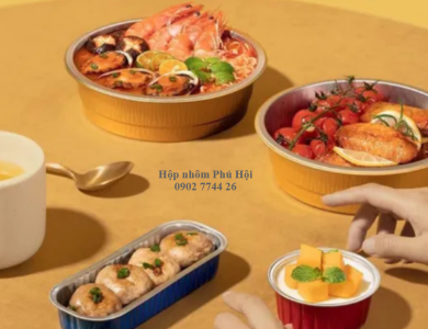 Khay giấy bạc đựng mì Ý, pasta