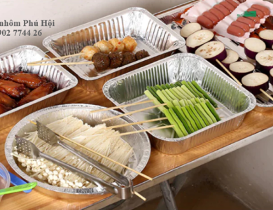 Khay giấy bạc đựng mì Ý, pasta