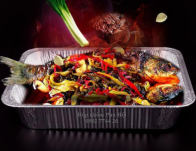 Khay giấy bạc nướng đồ ăn
