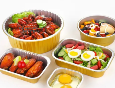 Khay giấy bạc nướng hải sản