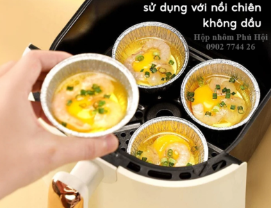 Khay giấy bạc nướng hàu
