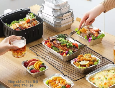 Khay giấy bạc nướng pizza mini
