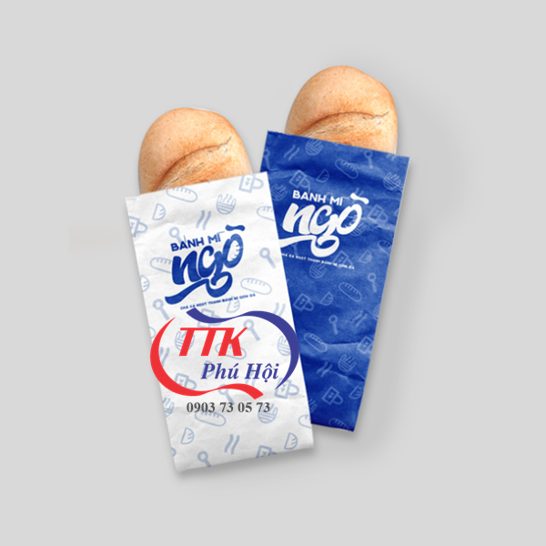 Bao bánh mì giấy in logo