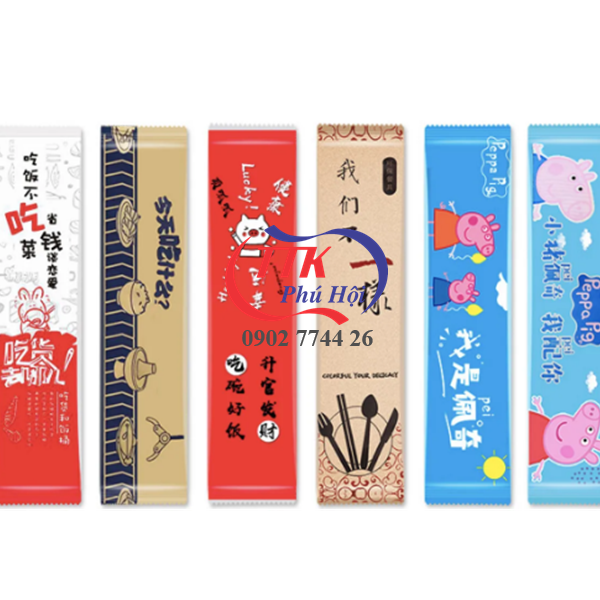 Bộ muỗng đũa tăm giấy combo 4 món