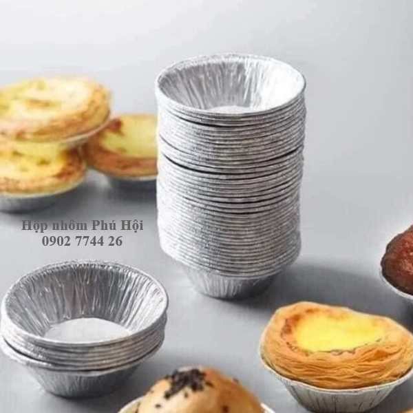 Chén nhôm nướng hàu, trứng 55, 70, 100ml