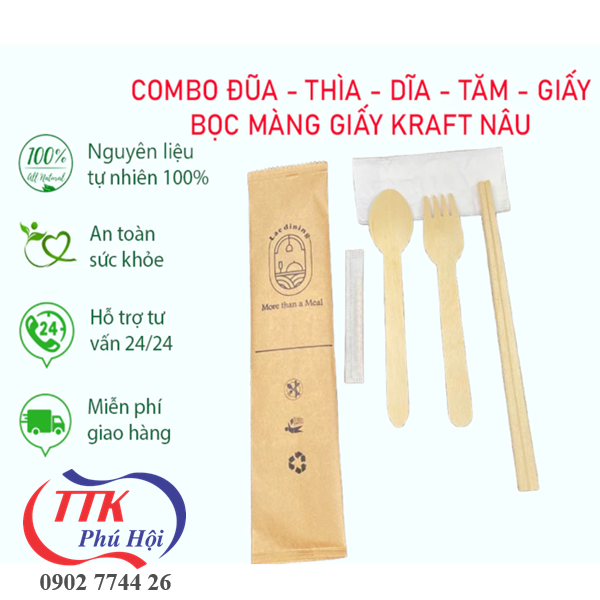 Combo dụng cụ ăn uống 4 trong 1
