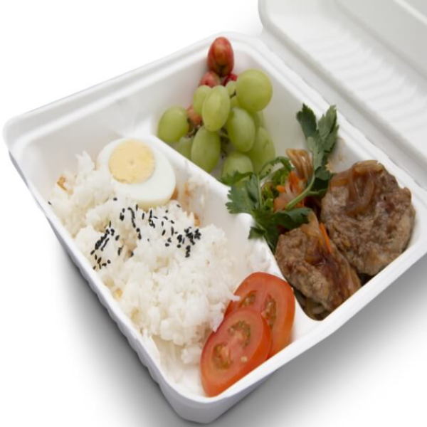 Hộp bã mía 3 ngăn đựng cơm