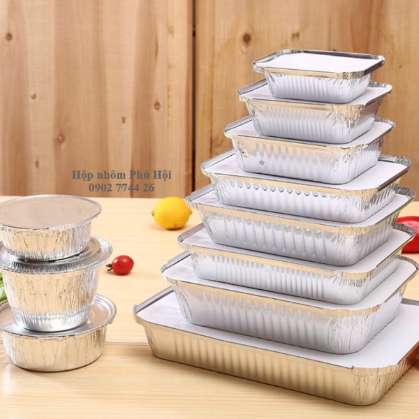 Hộp nhôm chữ nhật 2000ml