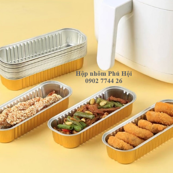 Hộp nhôm dài màu vàng cao cấp 200ml