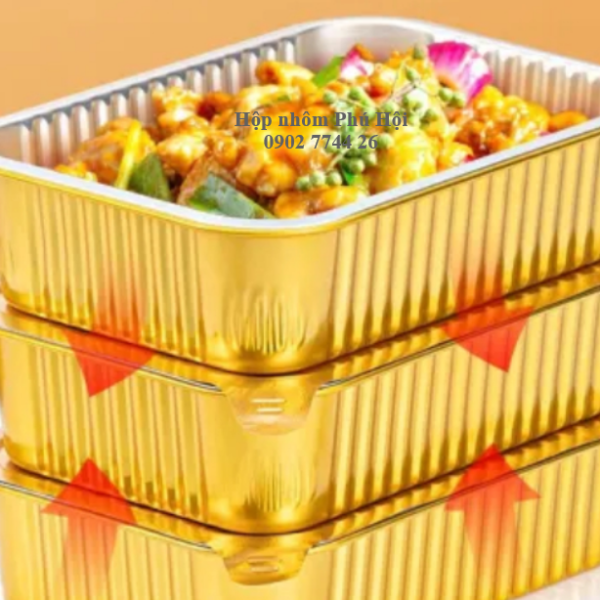 Hộp nhôm màu vàng cao cấp 750ml