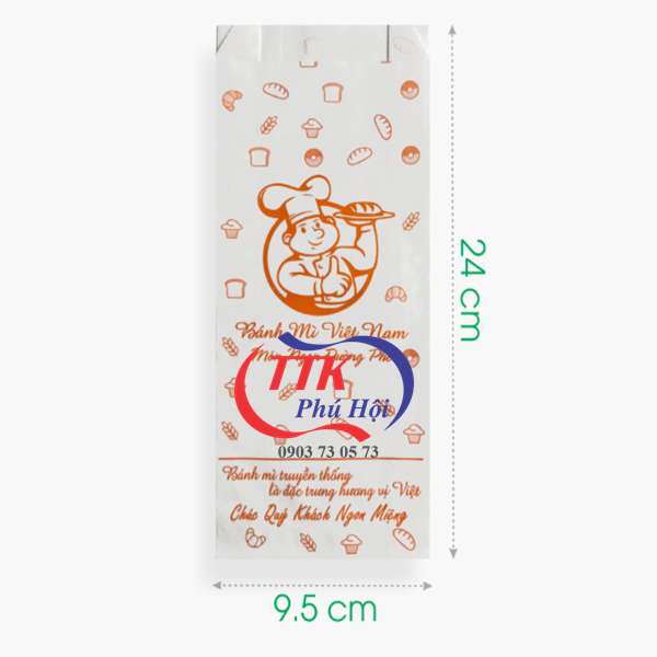 In bao bánh mì cho tiệm bánh mì