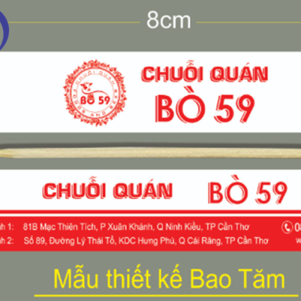 In bao đũa nhà hàng
