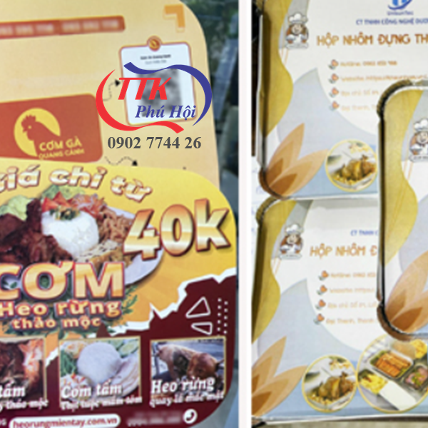 In nắp khay giấy bạc giá rẻ