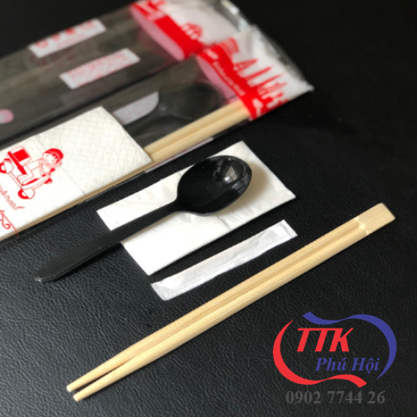 In set muỗng đũa tăm giấy