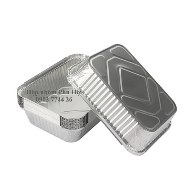 Khay giấy bạc 1 ngăn đựng bún, mì, cơm chiên