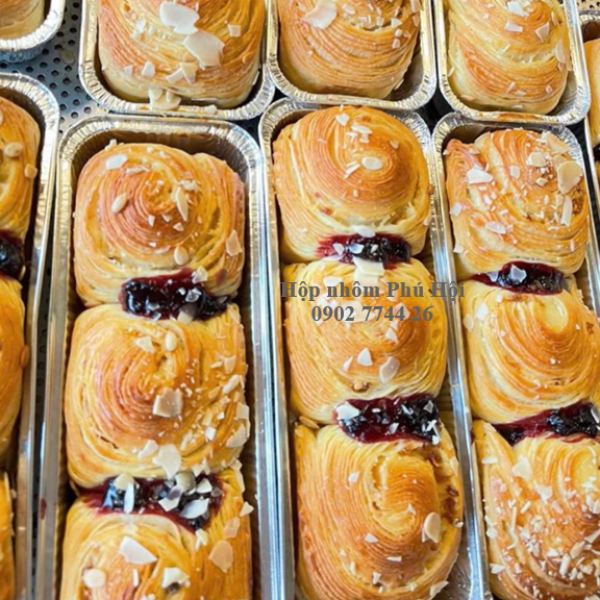 Khay giấy bạc đựng bánh mì, bánh ngọt