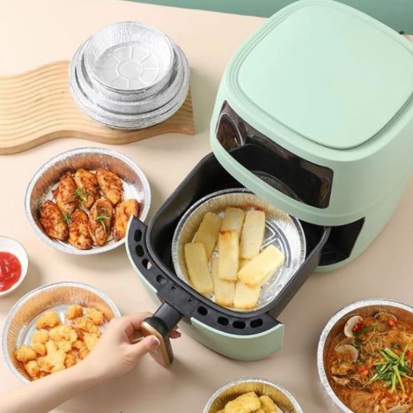 Khay giấy bạc đựng hải sản nướng