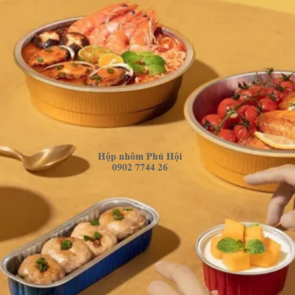 Khay giấy bạc đựng mì Ý, pasta