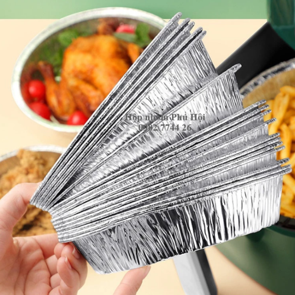 Khay giấy bạc nướng bánh bông lan