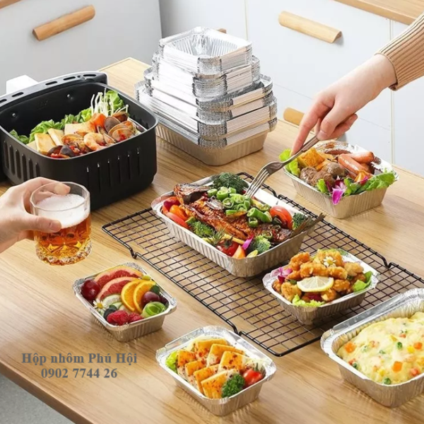 Khay giấy bạc nướng pizza mini