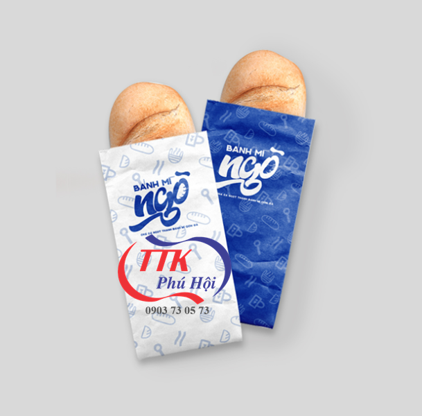 Bao bánh mì giấy in logo