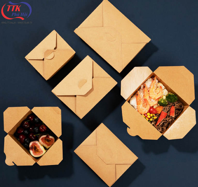 Hộp giấy đựng bánh ngọt, bánh su, bánh mì