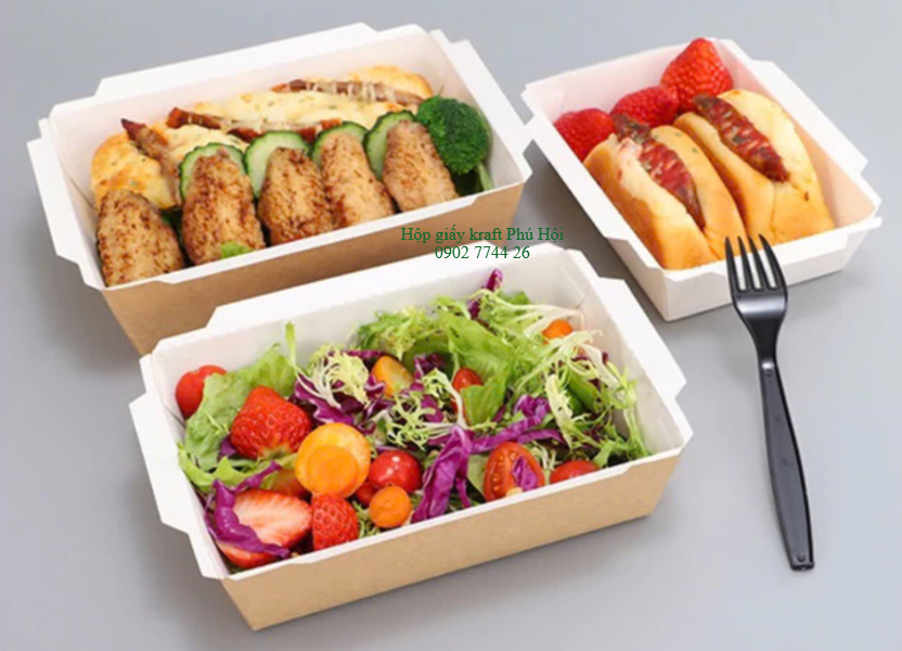 Hộp giấy đựng bánh ngọt, bánh su, bánh mì