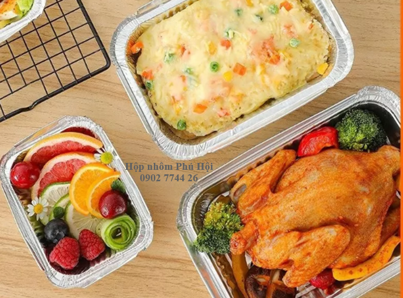Hộp nhôm chữ nhật 2000ml